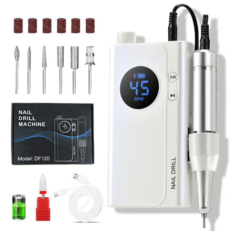 Power Tools Underwater - Professional Rechargeable Nail Drill Machine, 45000RPM,