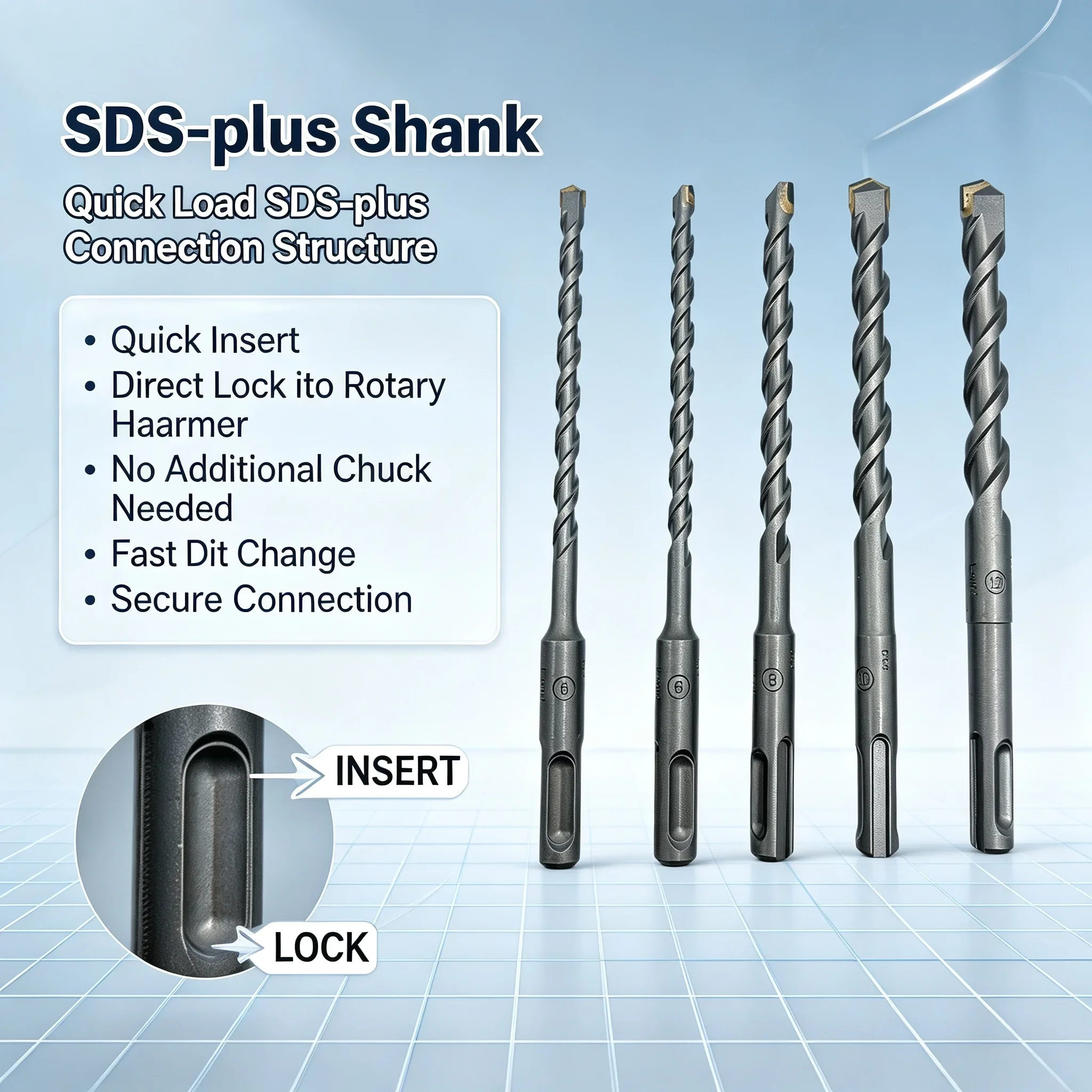 Hammer Drill Sds - Bosch SDS‑plus‑1 5Pcs Masonry Hammer Drill