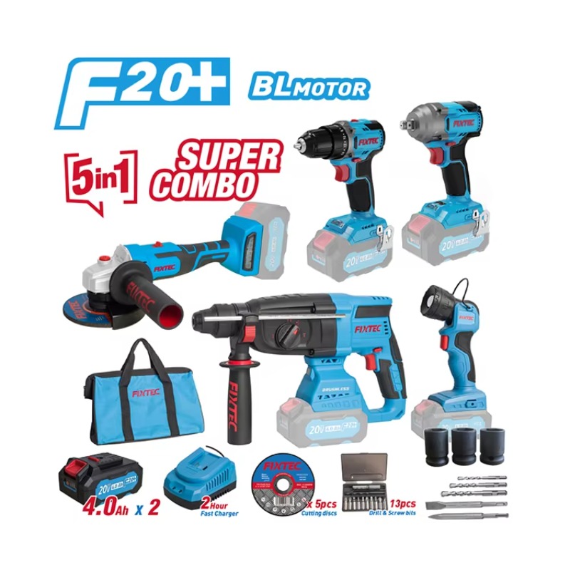 Combo Power Tools - Power Tool Set 20V Cordless Brushless