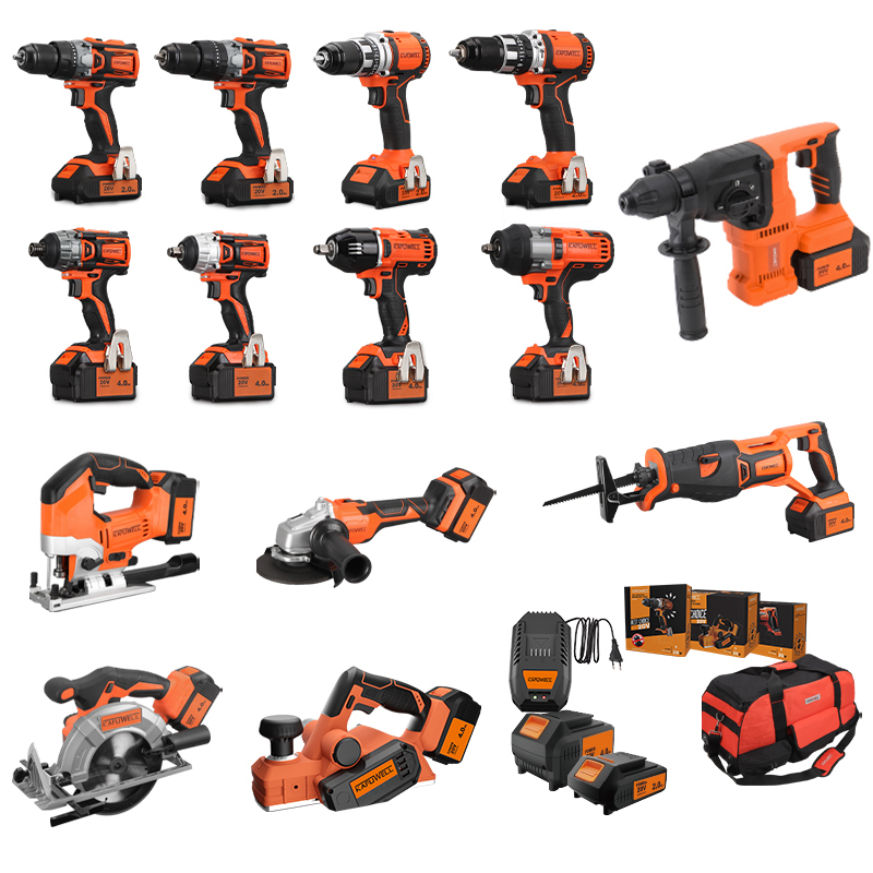 Combo Power Tools - KAFUWELL PA4500-72H Cordless Tool Combo Kits