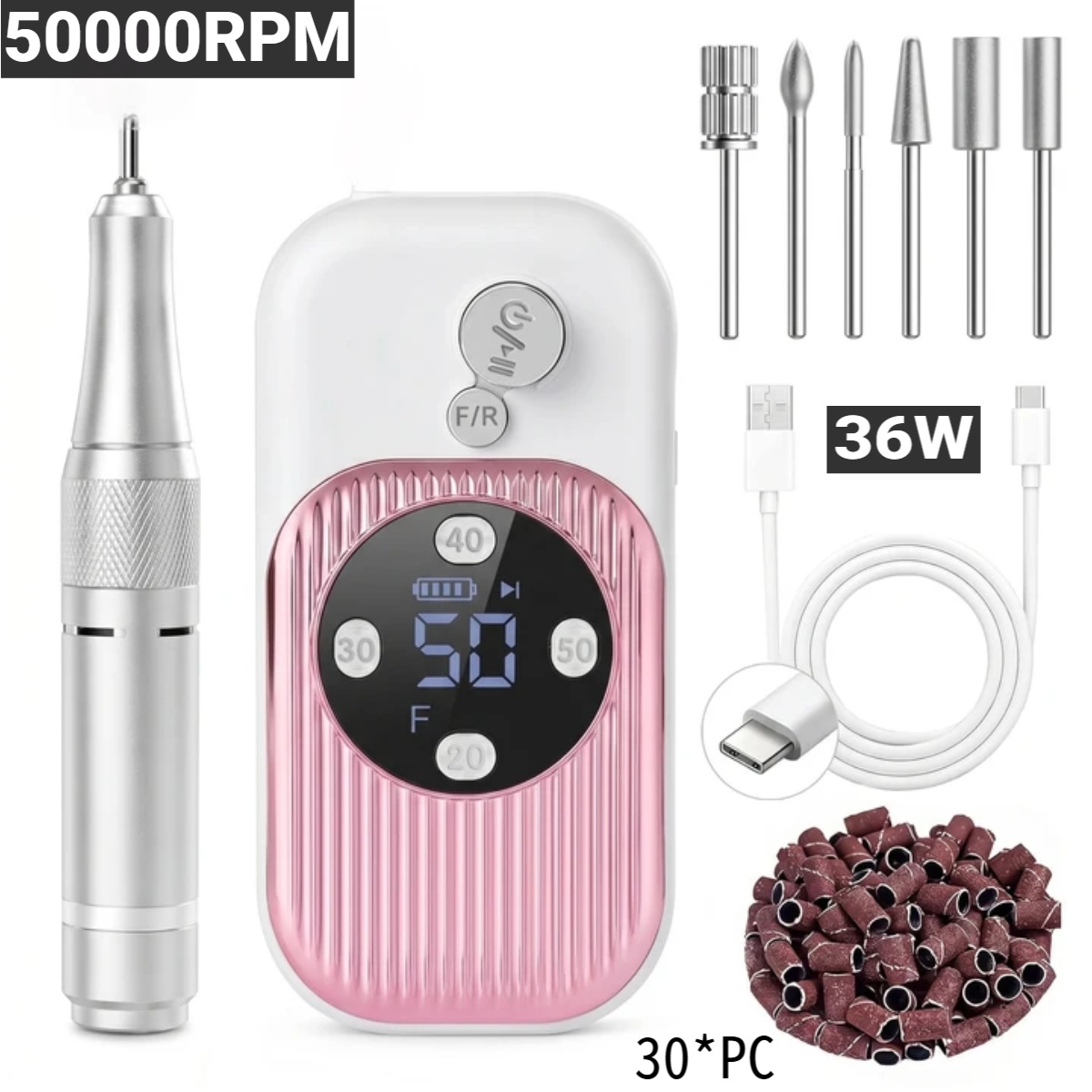 Power Tools Underwater - 50000RPM High-Speed Electric Nail Drill for