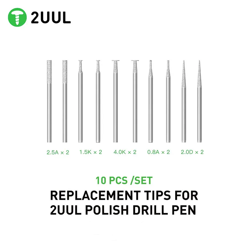 Power Tools Battery Repair - 2UUL Replacement Tips for Polishing Pen
