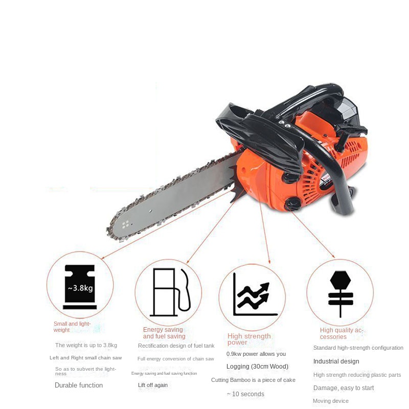 Power Tools For Home - 12‑Inch High Power Electric Chainsaw Bamboo