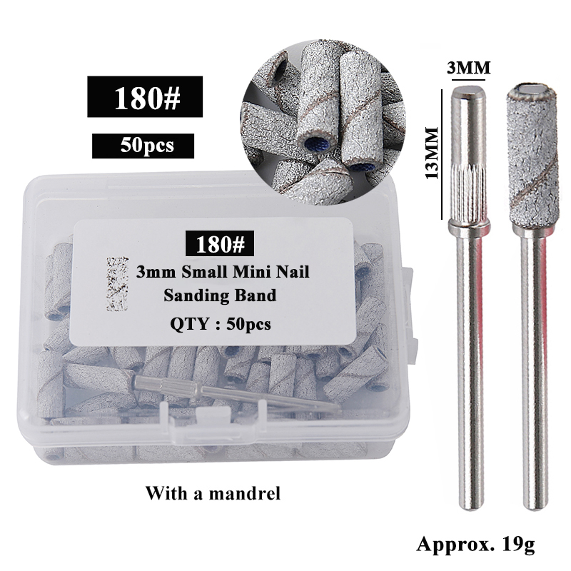 Power Tools Brand - 50pcs/box 3mm Mini Sanding Bands with