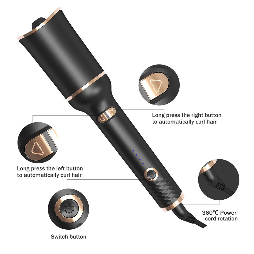 Auto Rotating Ceramic Hair Cur - Power Tools Uk ulasan dan harga
