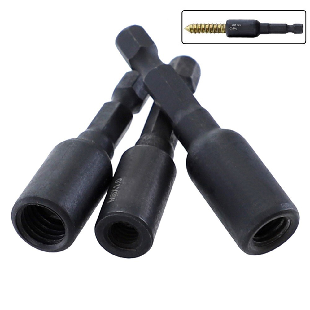 3Pcs Socket Adapter M6/M8/M10  - Power Tools Underwater ulasan dan harga
