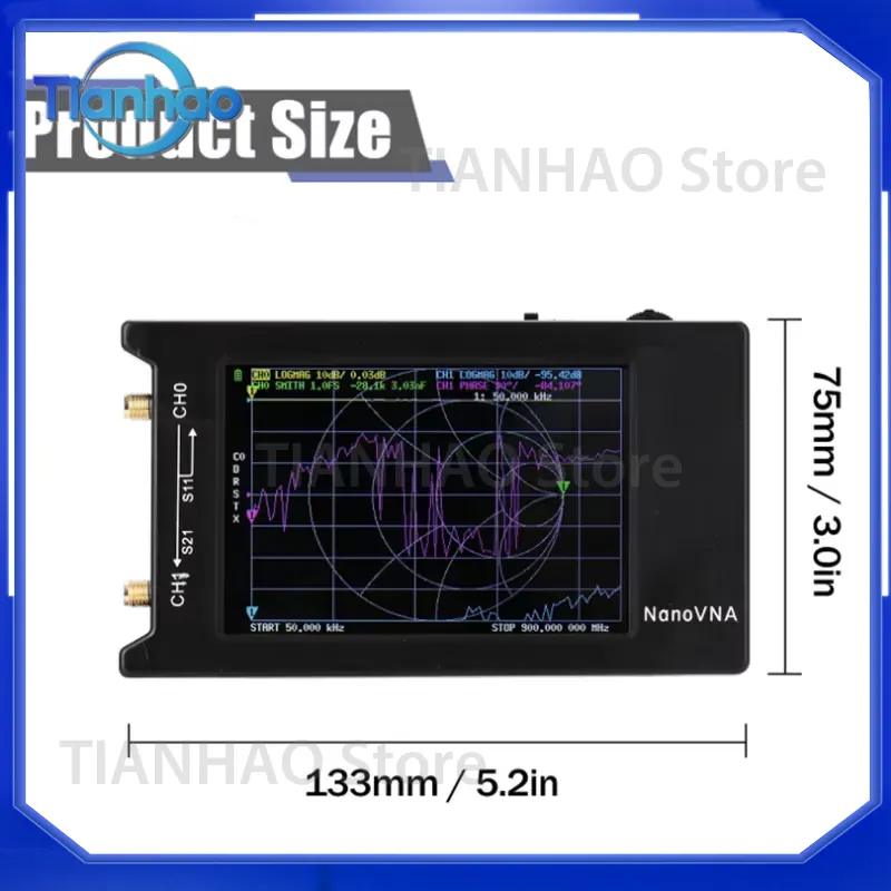 Nano VNA-H4 Antenna Analyzer f - Power Tools Vector ulasan dan harga