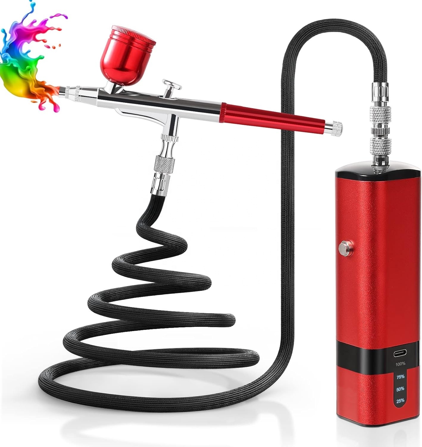 Airbrush Kit with Compressor,  - Air Compressor Mini ulasan dan harga