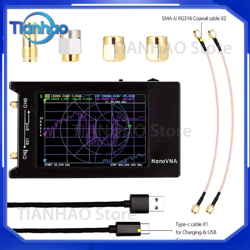 NanoVNA-H4 for Antenna Analyze - Power Tools Vector ulasan dan harga