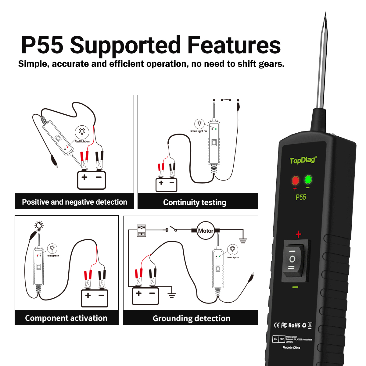 NEW TopDiag P55 Car Electric C - Power Tools Electrical ulasan dan harga