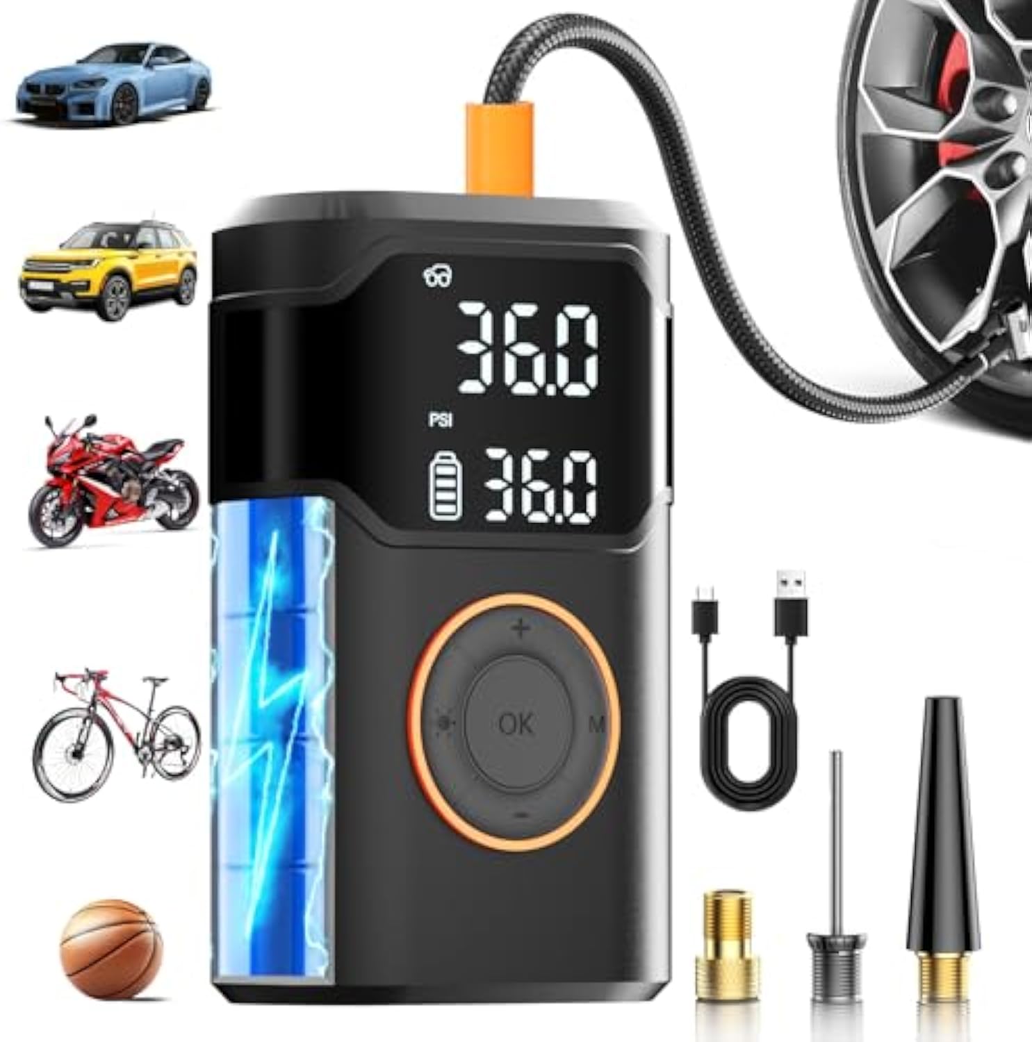 Automatic Rechargeable Electri - Air Compressor Mini ulasan dan harga