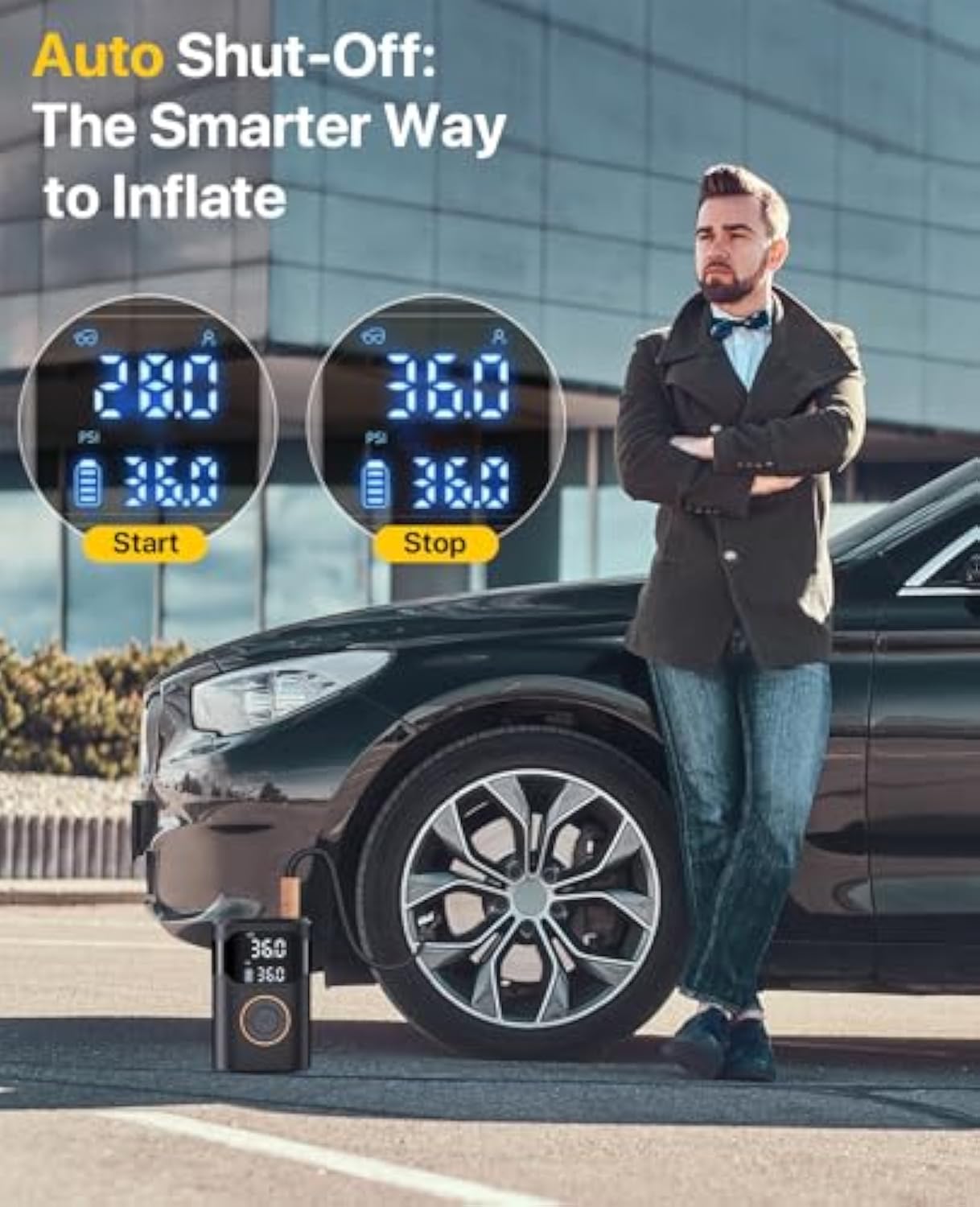 Automatic Rechargeable Electri - Air Compressor Mini ulasan dan harga
