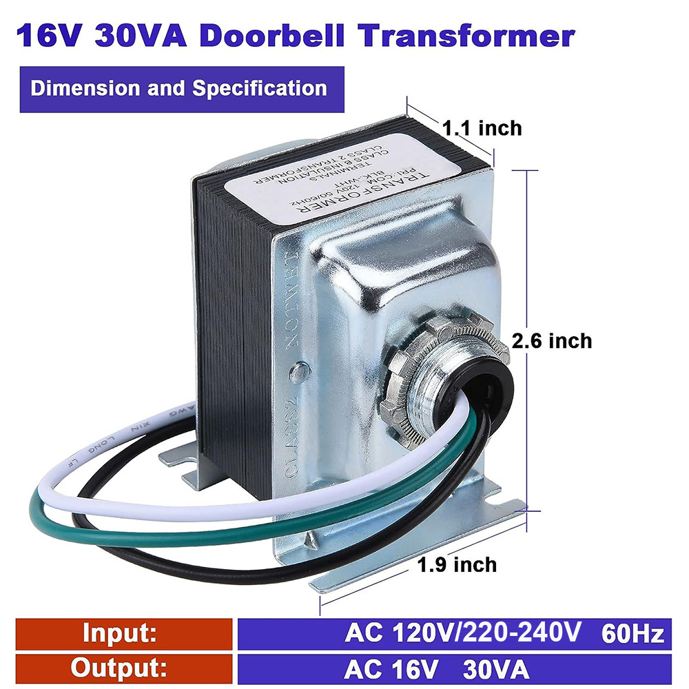 16V 30VA Doorbell Transformer  - Power Tools Electrical ulasan dan harga