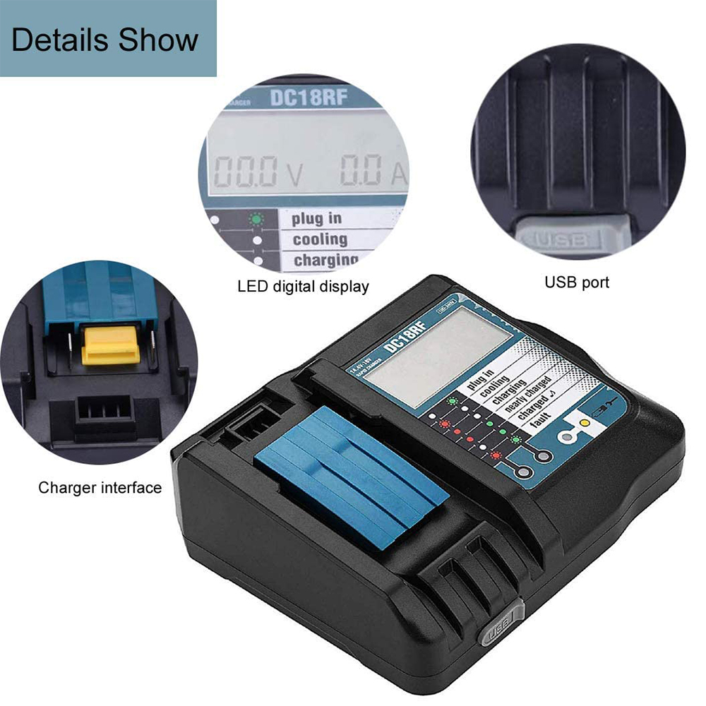 DC18RF 3A Battery Charger for  - Power Tools Uk ulasan dan harga
