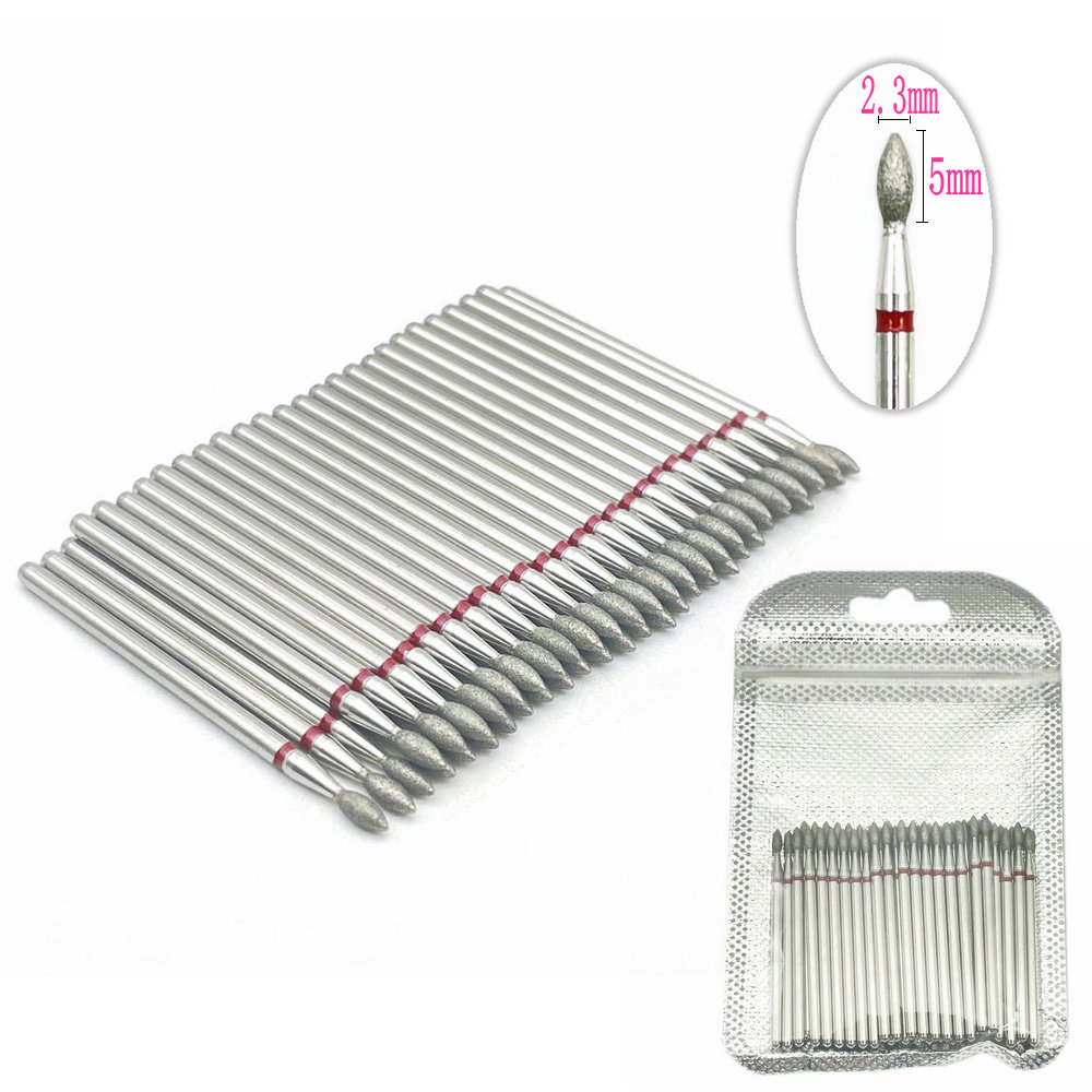 50pcs Nail Diamond Drill Bit S - Power Tools Brand ulasan dan harga