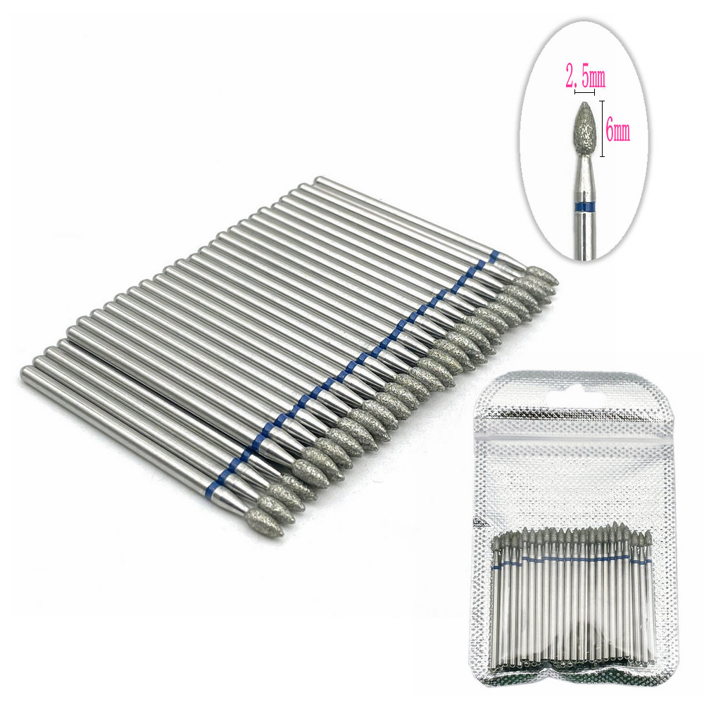 50pcs Nail Diamond Drill Bit S - Power Tools Brand ulasan dan harga