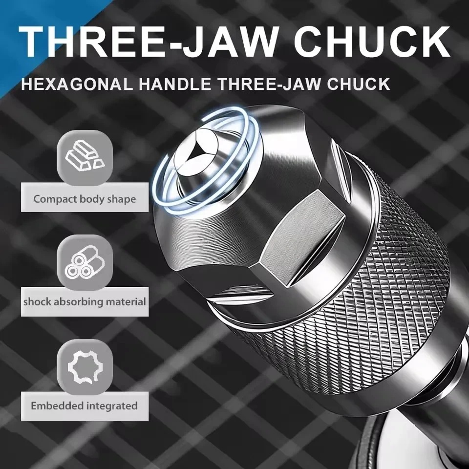 3-Jaw Keyless Drill Chuck Adap - Power Tools Brand ulasan dan harga